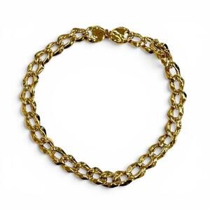 YVES SAINT LAURENT Vintage Gold Chain Necklace Choker for Women